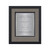 Vertical / 17 x 20.5 - Primrose Certificate TexEtch - Carbon Fiber