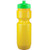 Yellow/Neon Green Blank - 22 Oz. Bike Bottle w/ Push Pull Lid - Solid Colors