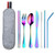 Various Blank - Colorful Stainless Steel Cutlery Set In Felt Bag