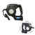 Black Blank - Pet Retractable Dog Leash w/Flashlight Wast Bag