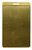 Antique Gold Blank Back View - Vibraprint® White Rectangle Wreath Bag Tag