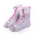 Pink Blank - PVC Waterproof Flower Print Rain Boot Cover