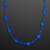 Blue Football Party Bead Necklaces - BLANK