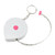 White - 5 Ft Multi-function Tape Measure Keychain