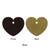 Black - Solid Color Christmas Ornament - Heart