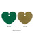 Forest Green - Solid Color Christmas Ornament - Heart