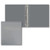 Gray Blank - 2" Overlay Round Ring Binder