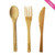 3pcs Bamboo Cutlery Set 7 1/2"
