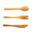3pcs Bamboo Cutlery Set 7 1/2"