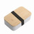 Light Yellow - Bento Lunch Box With Bamboo Lid