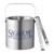 Double-Walled Stainless Steel Ice Bucket with Lid and Tongs