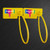 Yellow Logo - Plastic Tamper Seal Self-Locking Tie Disposable