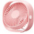 Pink - Rotatable Desktop Travel USB Fan