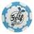 Light Blue/White Logo - Poker Chip Golf Ball Marker