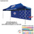 48 Hr Quick Ship - 10' Back Wall for 10x20 Tent Kit, Sublimated, Single Sided Print