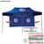 48 Hr Quick Ship - 10' Back Wall for 10x20 Tent Kit, Sublimated, Single Sided Print