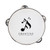 White Logo - Multi-Size Wooden Tambourines