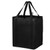 Black Blank - 13"x10"x15" Wine & Grocery Combo Tote Bag w/Insert