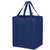 Navy Blue Blank - 13"x10"x15" Wine & Grocery Combo Tote Bag w/Insert