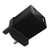 Black Blank Side View - UK Dual USB Charger w/CE Certification
