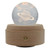 3D LED Night Light And Crystal Ball Music Box With Wooden Base