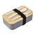 grey - Wheat Straw Bento Lunch Box w/Tableware Set