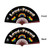 DIY Handheld Folding Full Color Paper Fan with Bamboo Frame for Party Wedding Dancing