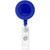 Translucent Blue Blank - Round Retractable Badge Holder