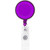 Translucent Purple Blank - Round Retractable Badge Holder