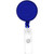 Translucent Blue Blank - Round Retractable Badge Holder