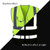 Lime Yellow Blank - High Visibility Safety Vest w/ Multi Pockets and Zipper