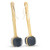 Wooden Handle Silicone Square Scrubber for Shower Dual Sides Body Scrubber Exfoliator Body Brush