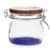 Blue - 16 Oz. Glass Candy Jars w/Wire Wooden Lid