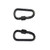 Black - Aluminum Carabiner with Screw Lock