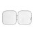 Silver - Square Panel Windshield Sun shade