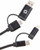 7143-67BKFront - Boost 5-in-1 Long 65W PD Charging Cable