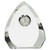 Clear Crystal Arch Clock Award