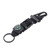 Black - Key Chain Rope w/Flint Bottle Opener Compass