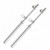 Blank Silver - Heavy Duty Dual Head Truck Tire Gauge