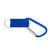 Royal Blue Blank - Laser Engraved Carabiner w/ Solid Webbing Trim Key Fob
