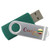 iClick® Silver Swivel USB Flash Drive 4GB