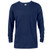 Navy Blue Blank - 4.3 Oz. Unisex Performance Long Sleeve Winter T-shirt