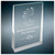 Acrylic Wedge Award 5" X 8"