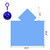 Blue - Rain Poncho in Ball Keychain