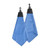 Blank Blue - Tri-Fold Waffle Towel with Clip