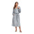 Flannel Hooded Kimono Bath Robe Gown