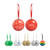 80mm Shatterproof Flat Ornament