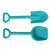 Teal - 13" Small Plastic Sand Shovel for Kids