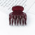 Burgundy - Pure Color Mini Hair Clamp for Girls' Half-Up Ponytail Versatile Hair Grip