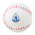 White/Red Logo - Baseball Stress Reliever